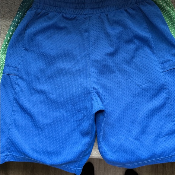 Nike and Jordan Athletic Shorts Blue and Green Lightweight Comfort - Picture 5 of 5